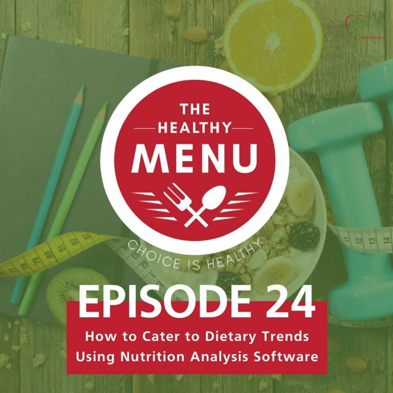 cater to dietary trends, nutrition analysis software