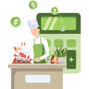 Chef Doing Recipe Costing