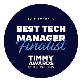 best tech manager finalist - timmy awards