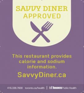 Savvy Diner Program