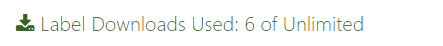 number of labels downloaded