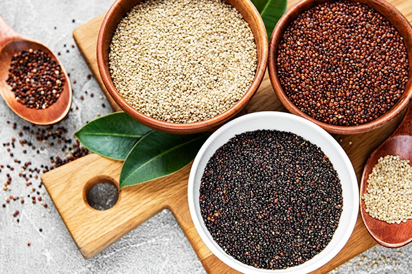 grains in bowls