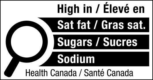 Canadian front-of-package label