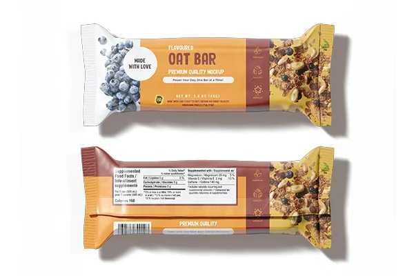 Power bar with supplemented label