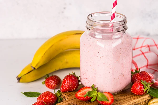 strawberry banana smoothie