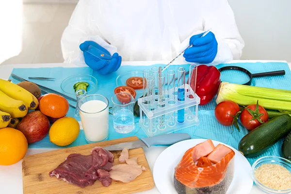 laboratory testing of different food products