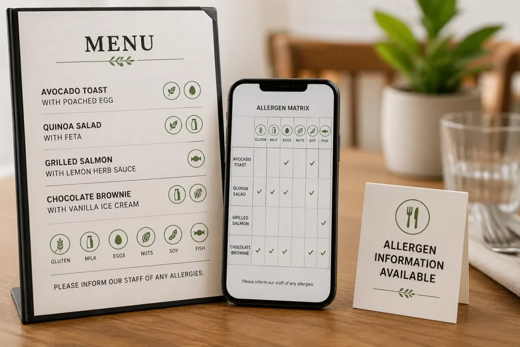 allergen information for restaurants