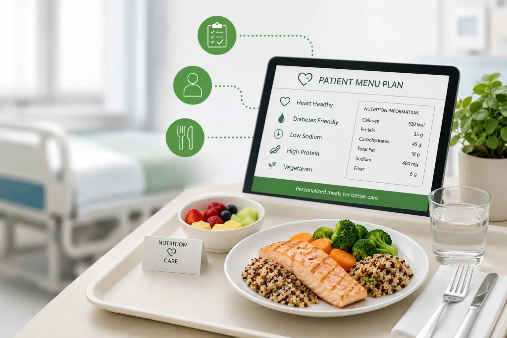 nutrition analysis and labelling for hospitals and healthcare