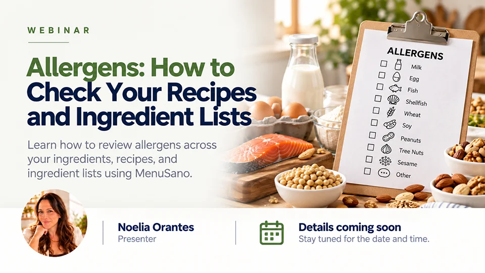 Allergen Recipe Review Webinar Image