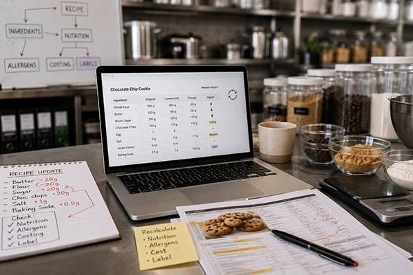 updating recipes section image